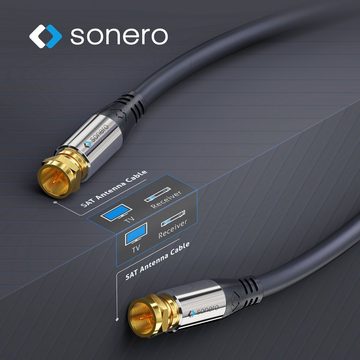 sonero sonero® Premium Sat Antennenkabel / Koaxialkabel, 10,0m, schwarz SAT-Kabel