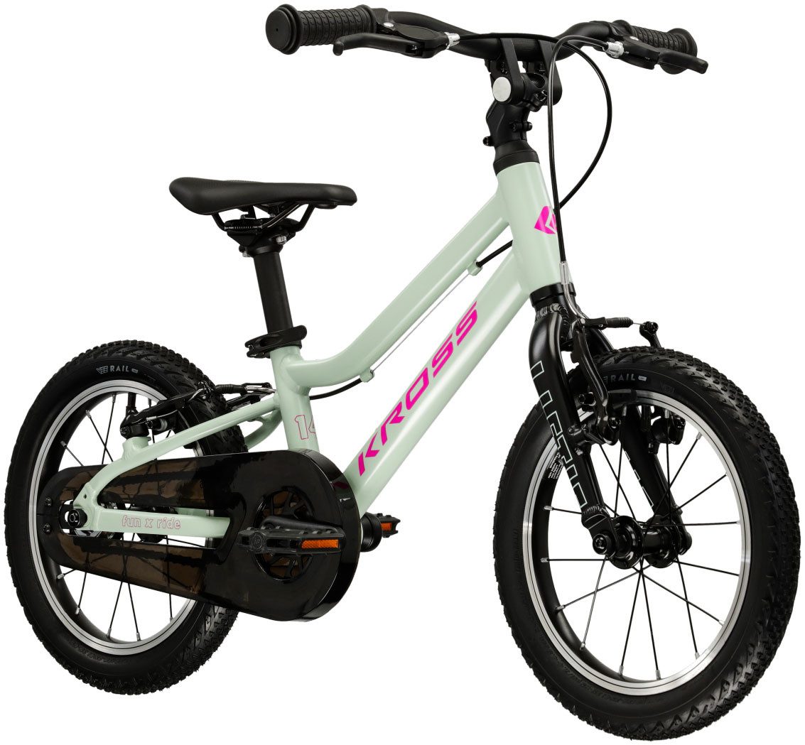 Kinderfahrrad KROSS Kinderrad Lightweight Liftie 14" grün