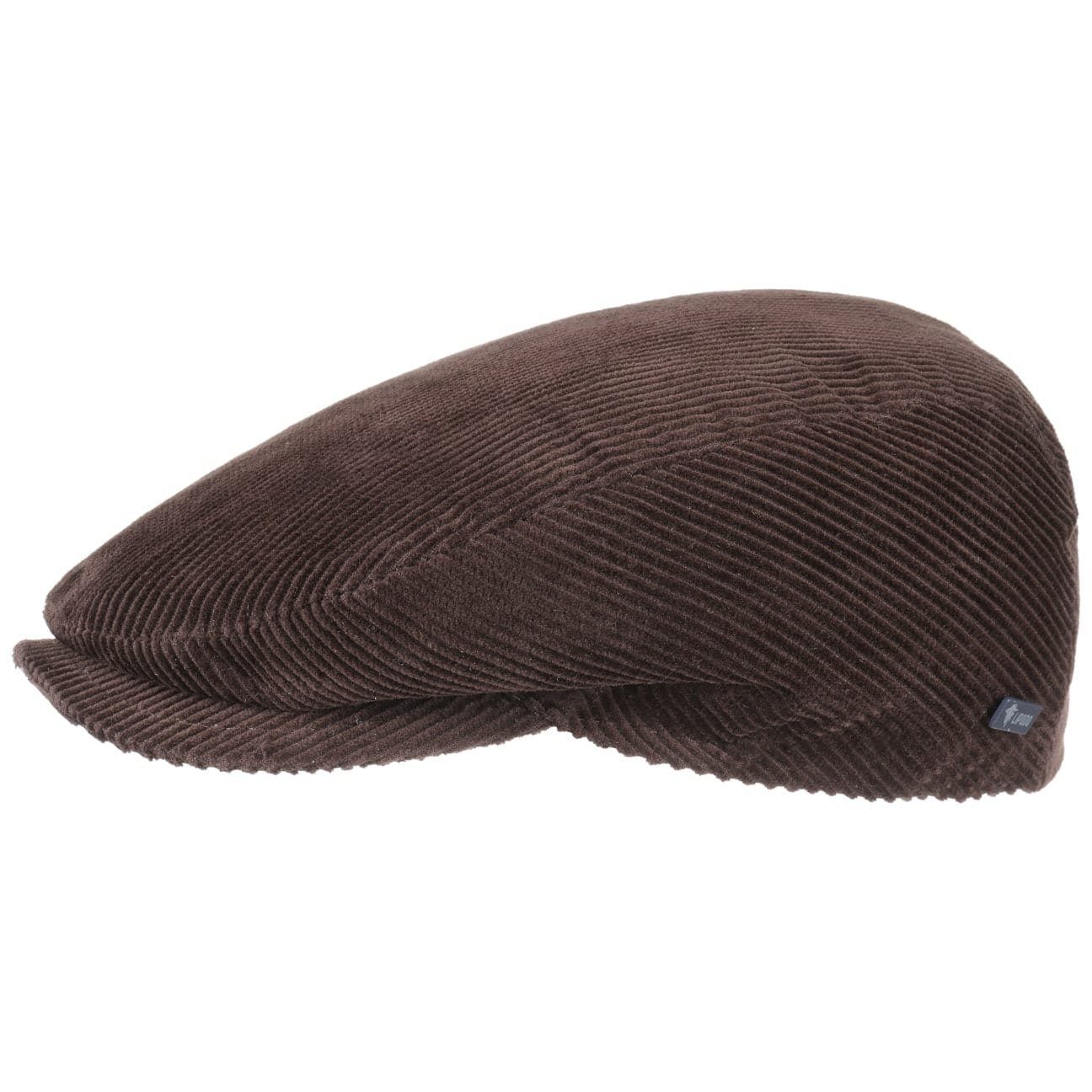 Lipodo Flat Cap (1-St) Baumwollcap mit Schirm, Made in Italy braun