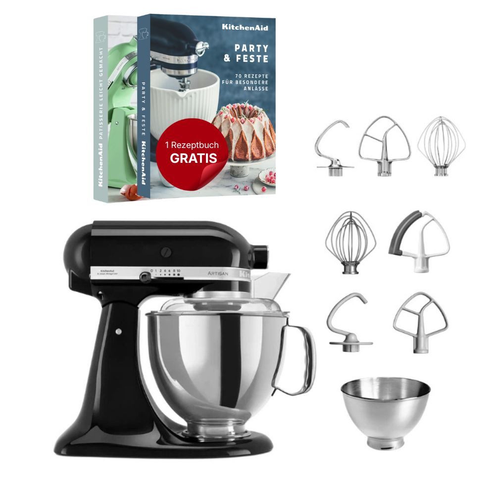 Küchenmaschine KitchenAid 4,8 L 5KSM175 Artisan Küchenmaschine Steellover