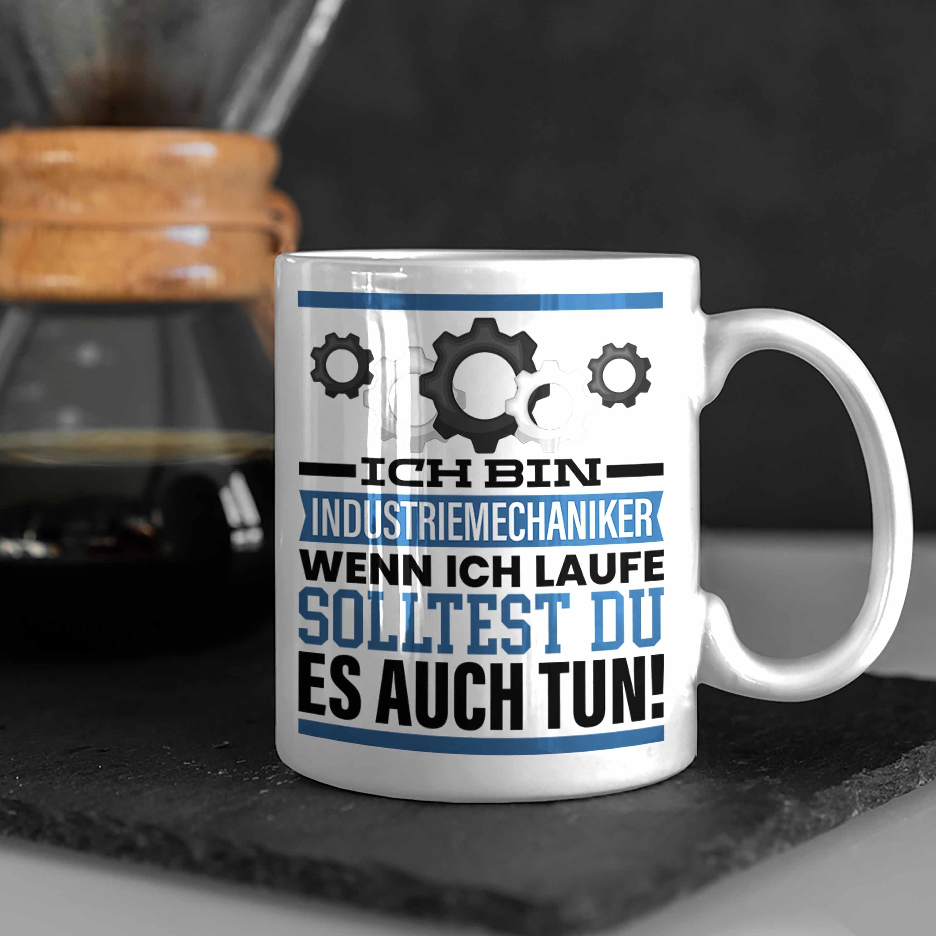 Trendation Tasse Industriemechaniker Tasse Weiss Geschenk Wenn Männer Spruch Geschenkidee Ich