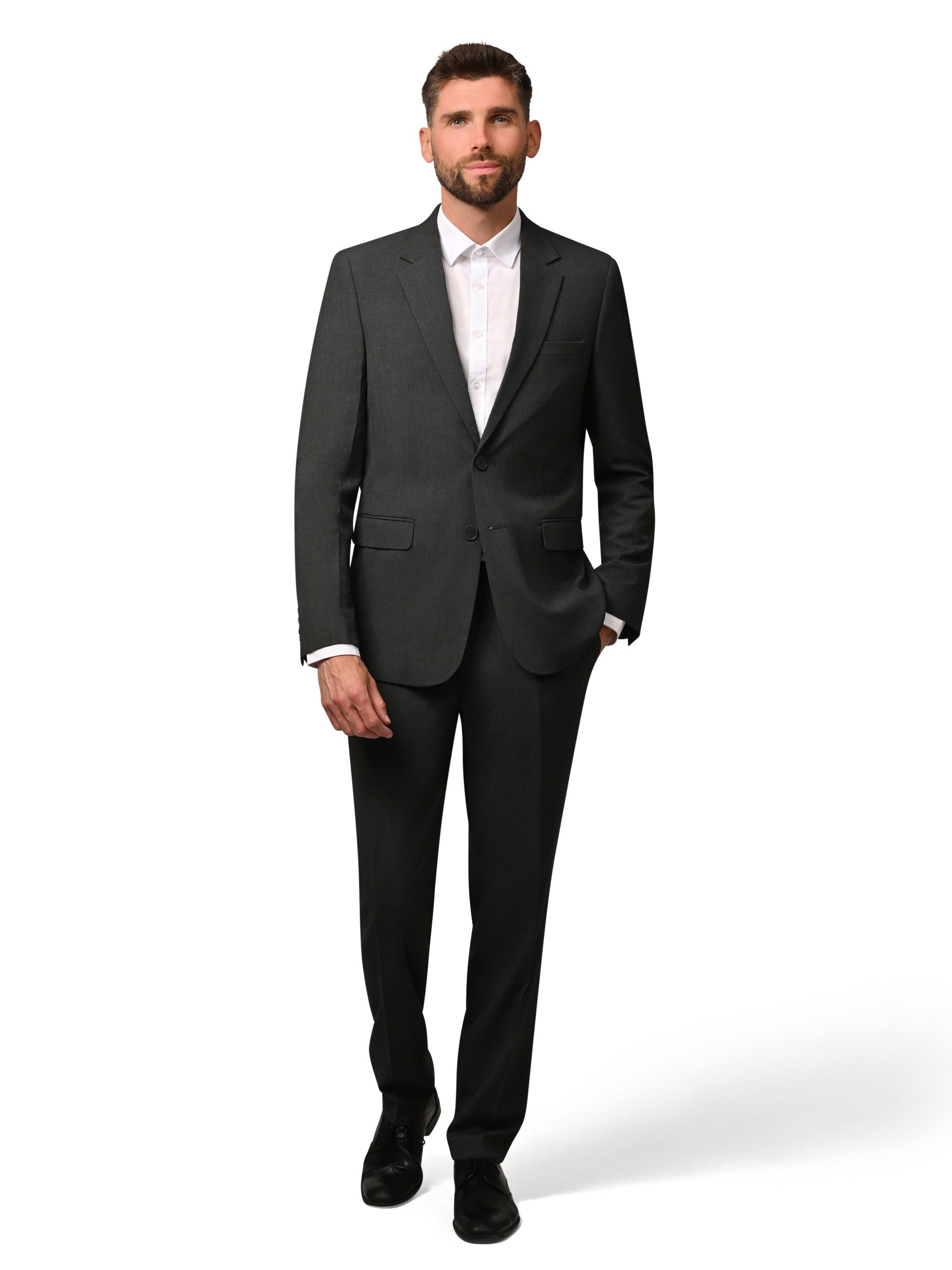 Hirschthal Anzug Herren Business Anzug Regular Fit (Anzughose & Sakko, 2-tl günstig online kaufen