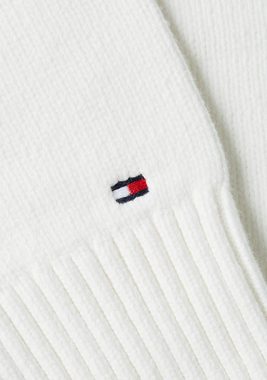 Tommy Hilfiger Rundhalspullover 1985 CO JRSY STITCH C-NK SWT mit breitem Rippsaum