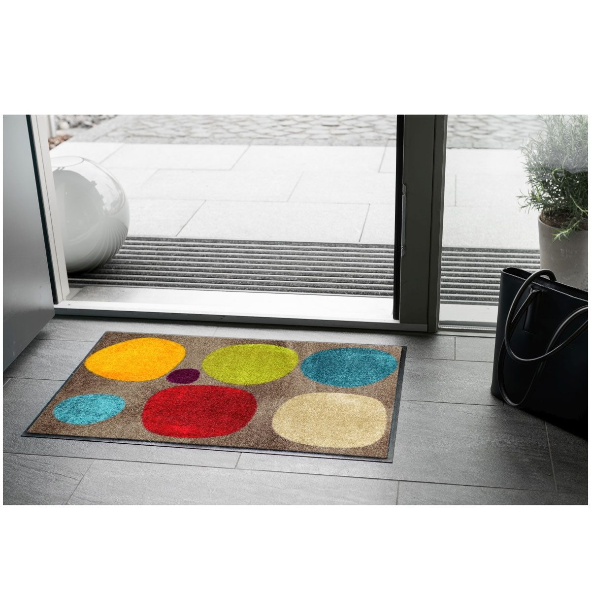 Salonloewe Fußmatte Fußmatte 50x75 Broken Dots Colourful, Eingangsmatte nor günstig online kaufen