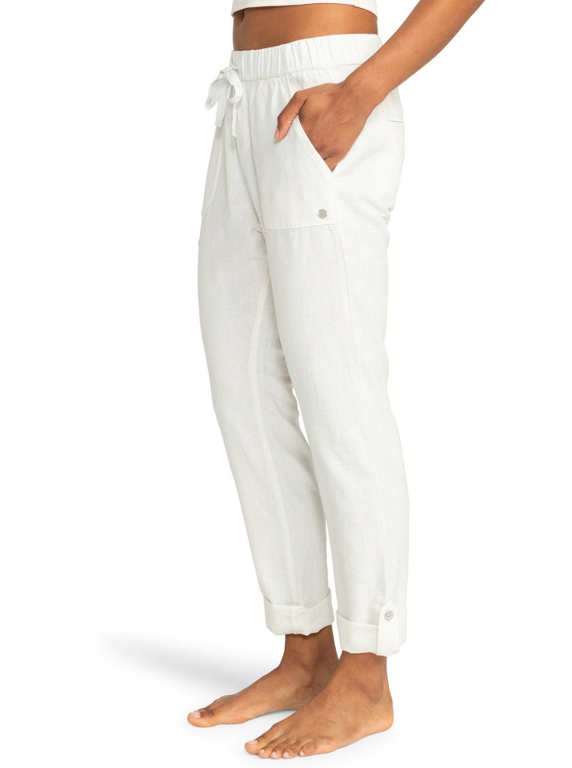 Roxy Cargohose Snow Seashore White On The