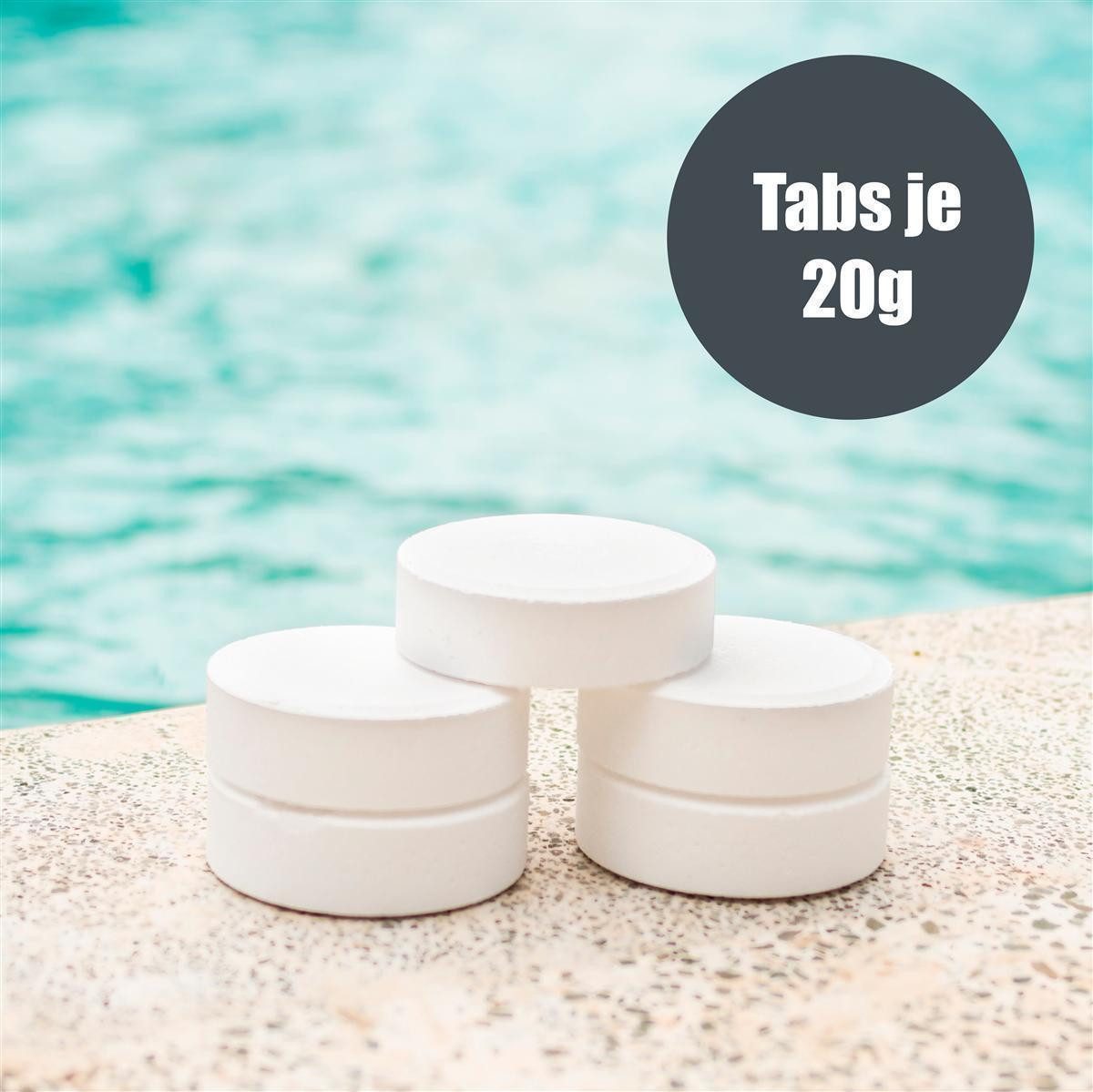 POWERHAUS24 Poolpflege mediPOOL Langzeit MiniChlorTabs 1 kg, (Spar-Set)