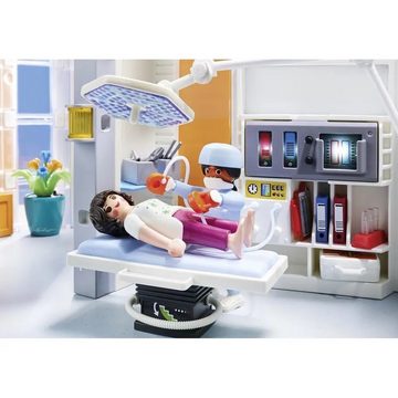 Playmobil® Spielwelt City Life 70191 Krankenhaus mit Einrichtung, Klinikflügel mit Wartebereich, Patientenzimmer, Behandlungsraum