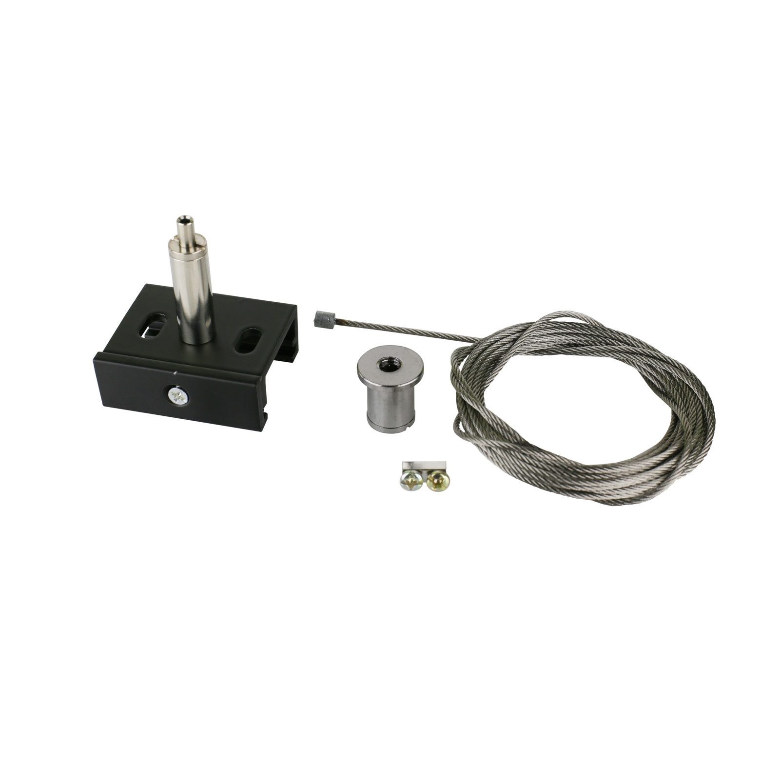 Schienensystem-Verbinder Spectrum LED Abhänge-Set 3m für 3-Phasen Stromschiene Stahl Schwarz