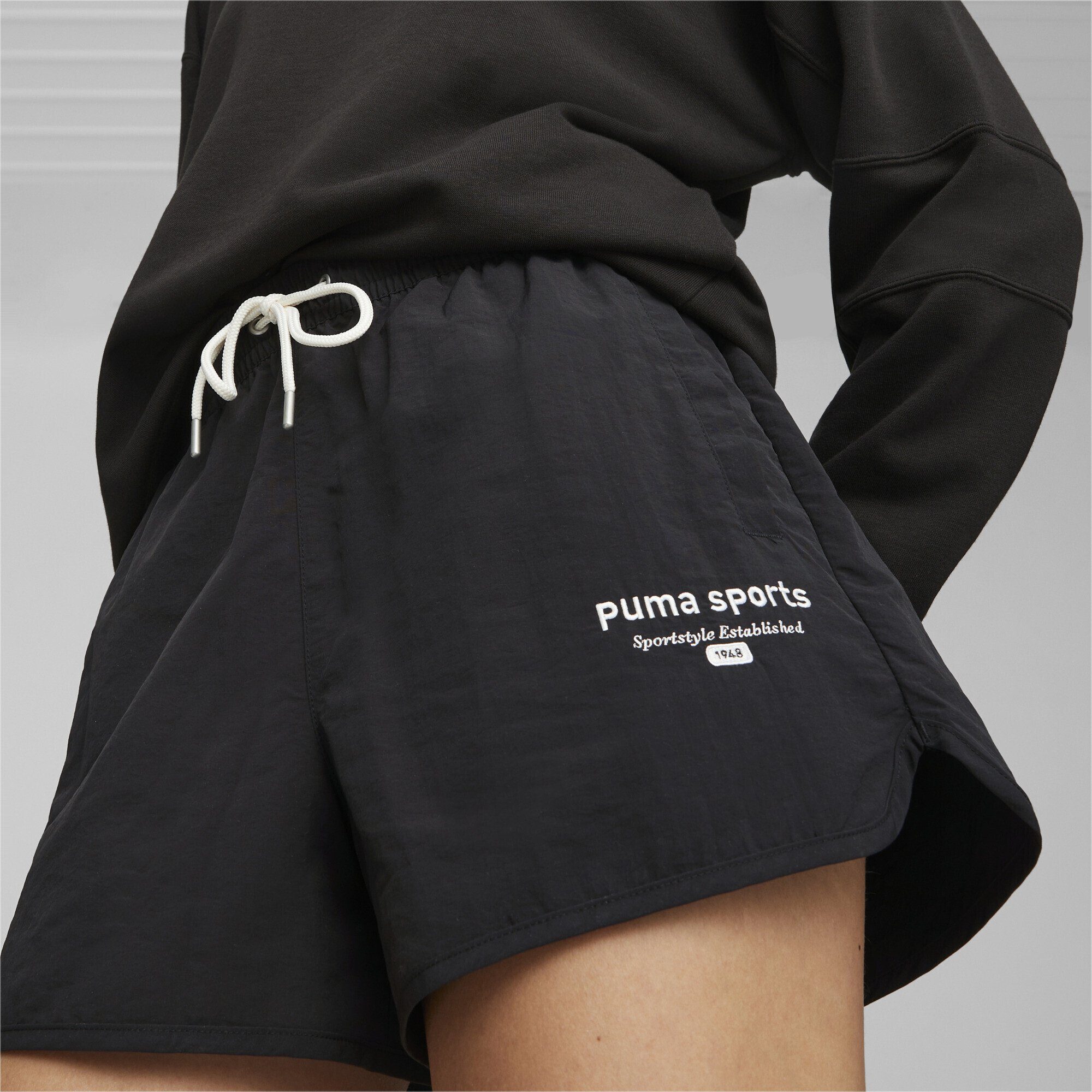 PUMA Shorts PUMA TEAM Damen Webshorts Black