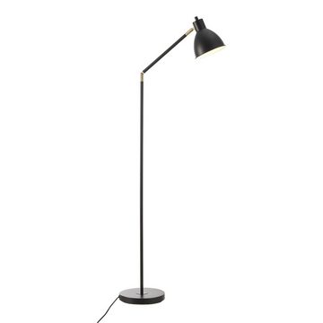 lux.pro Stehlampe, »Stockport« 139cm hoch 1xE27 Schwarz/Gold