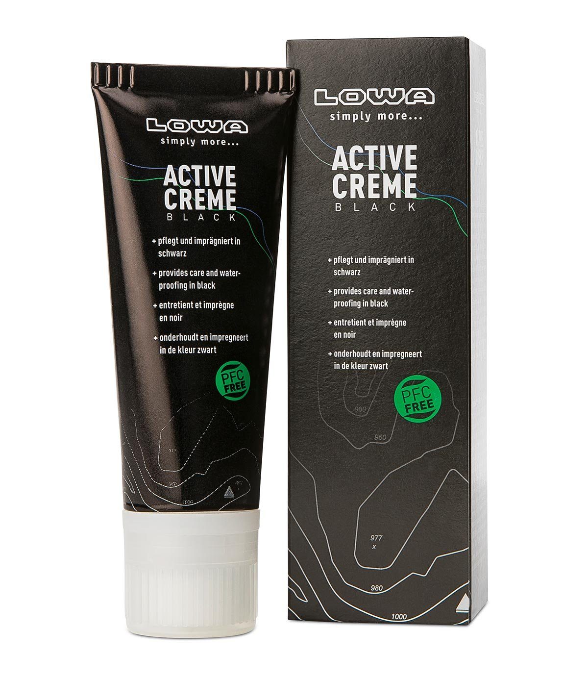 Lowa LOWA Wachspflege Active Creme 75ml SCHWARZ Schuhcreme