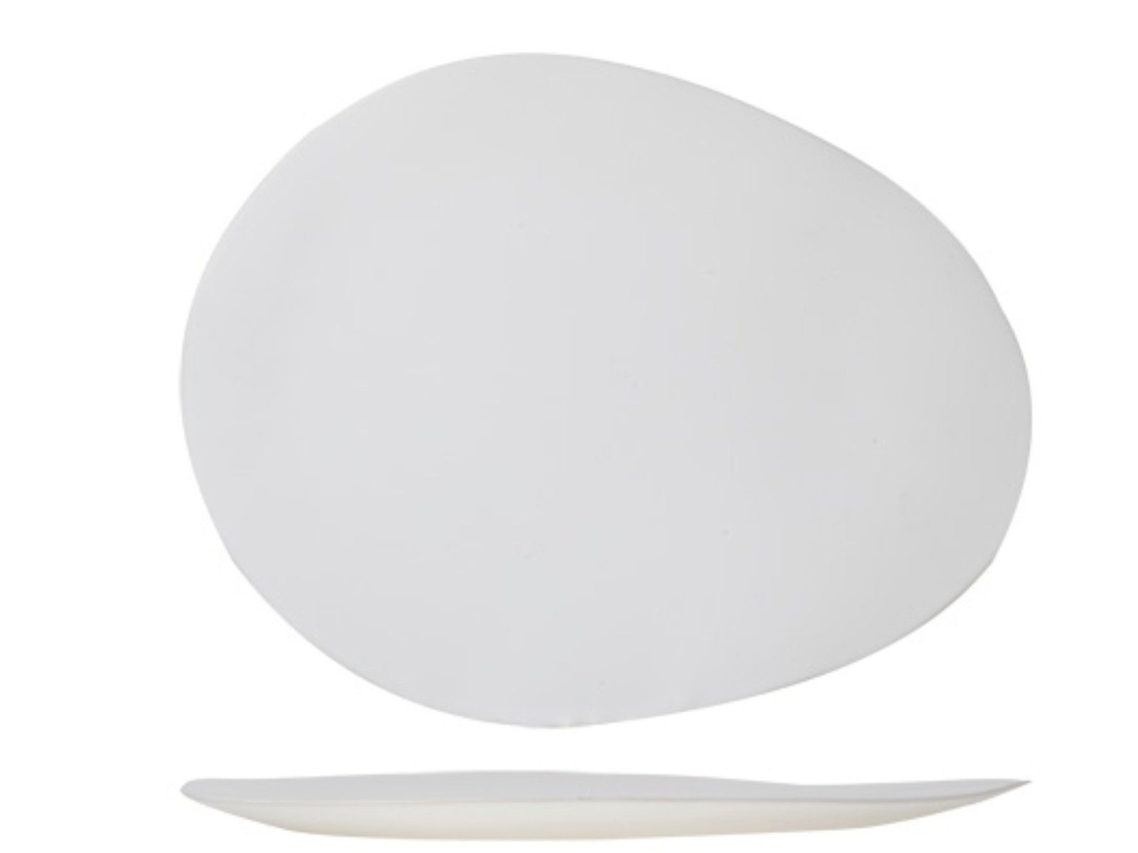 Cosy & Trendy Servierplatte Palissandro Platte white 31,5 x 24,8 cm, Steinzeug, (Platten)