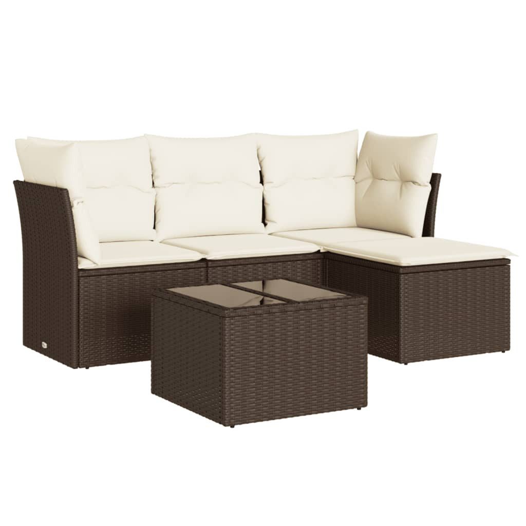 vidaXL Gartenlounge-Set 5-tlg. Garten-Sofagarnitur mit Kissen günstig online kaufen