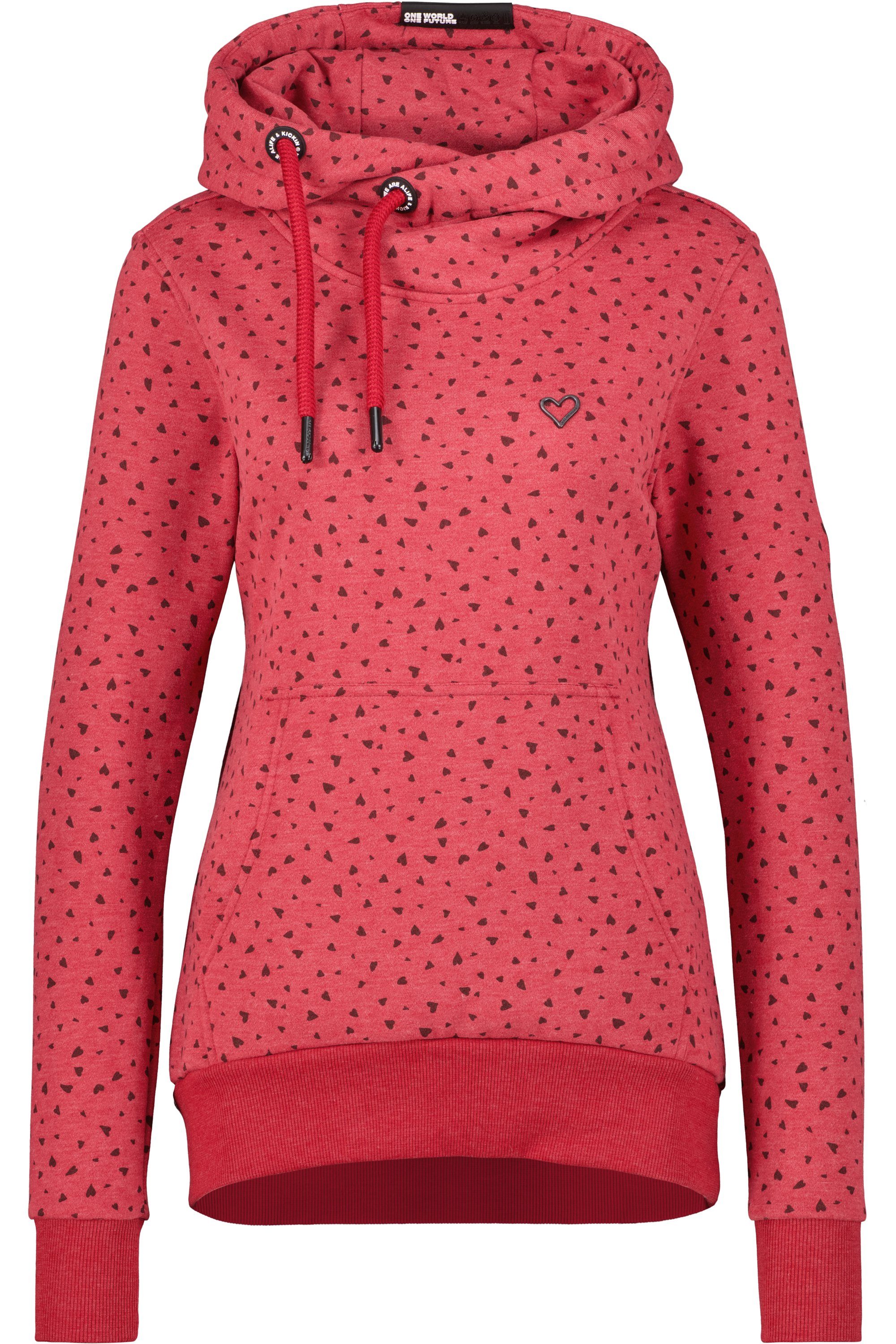 Kapuzensweatshirt Kapuzensweatshirt, & SarahAK Damen Alife cranberry Sweatshirt melange Kickin Sweat B