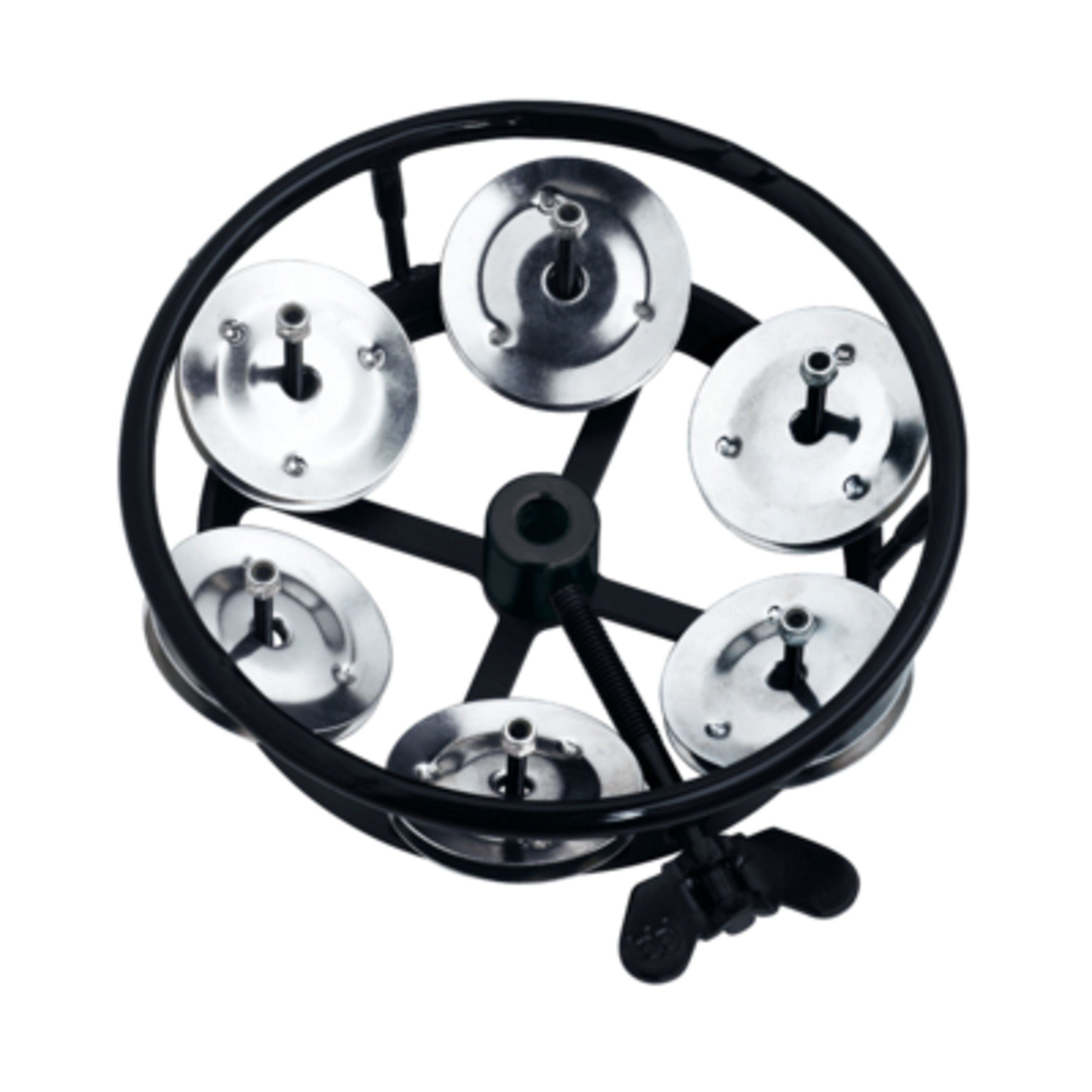 Meinl Percussion Tambourine,HiHat Tambourine THH1BK Metal Steel Jingles, Percussion, Tambourines, HiHat Tambourine THH1BK, Metal, Steel Jingles - Tambourine