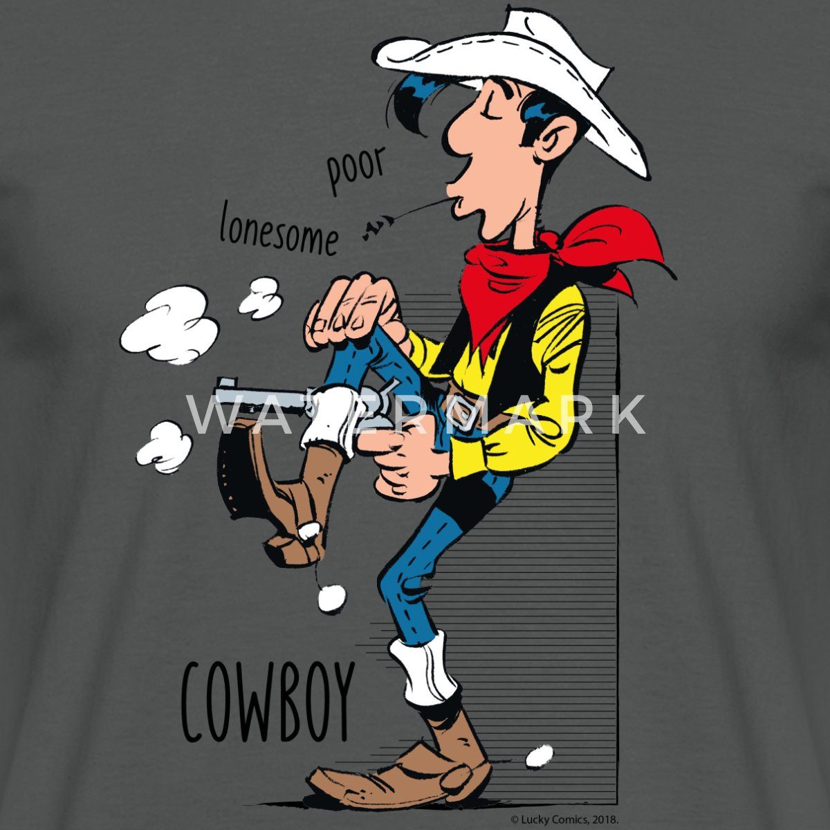 Spreadshirt T-Shirt Lucky Luke Poor Lonesome günstig online kaufen