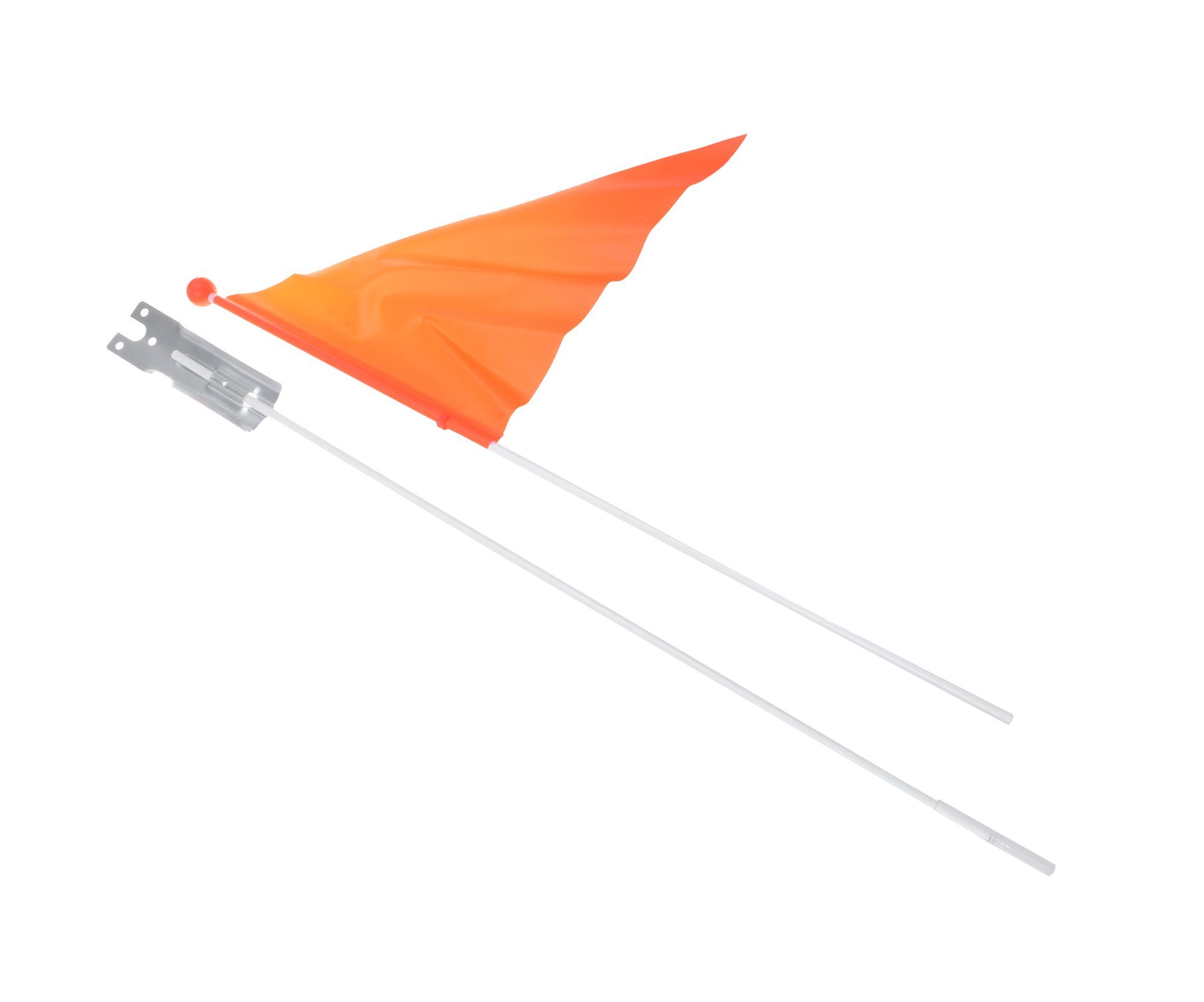 Sicherheitsfahne Wimpelstange neon orange 113 cm Sicherheitswimpel Kinder Fahne