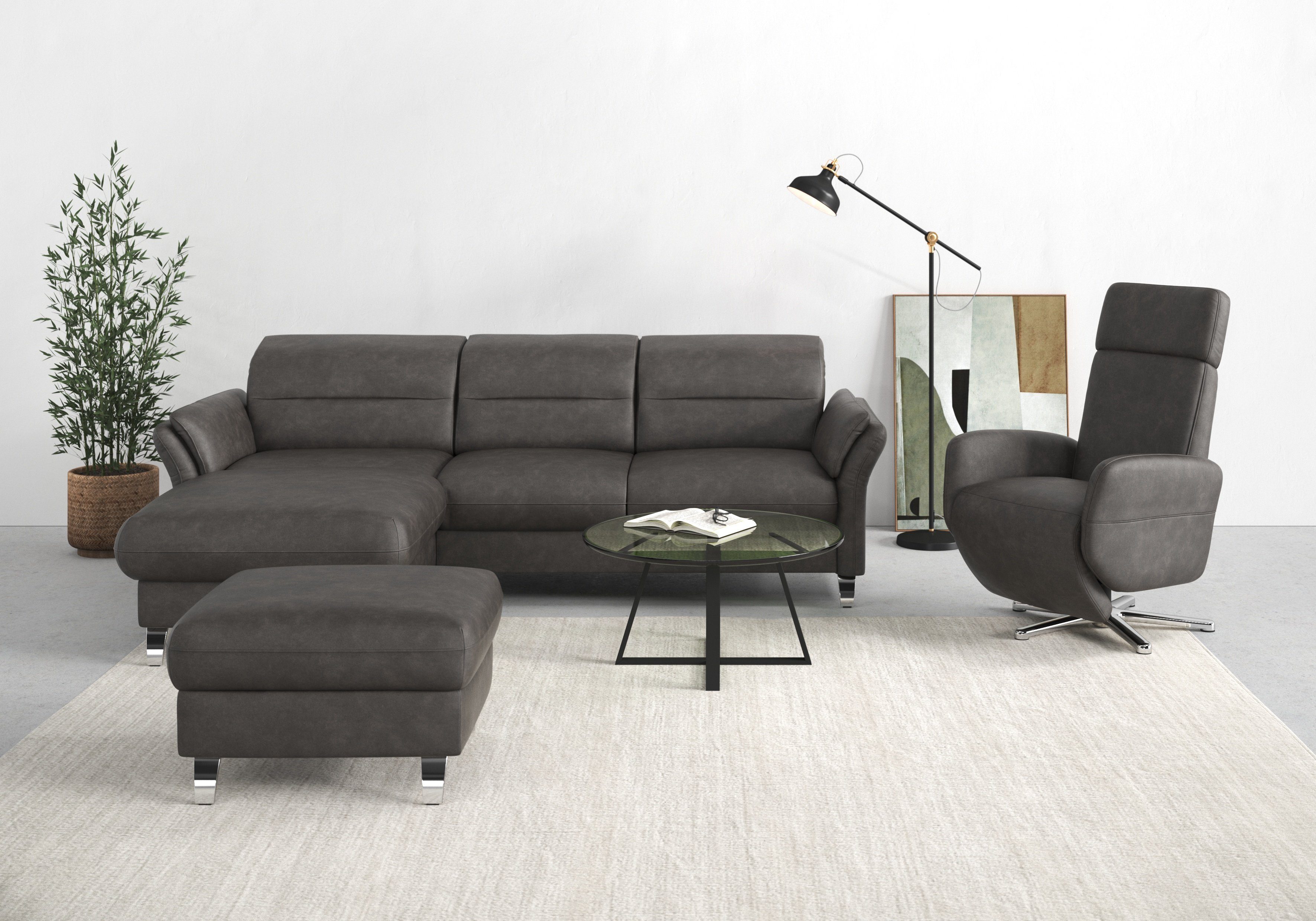 sit&more Ecksofa Grenoble L-Form mit Federkern, günstig online kaufen