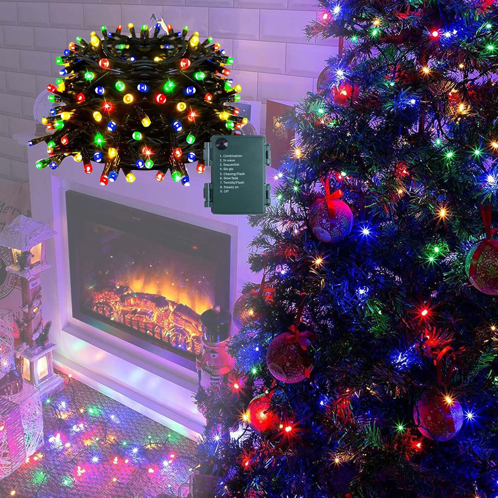 Jibenhome LED-Lichterkette Weihnachtsdeko Beleuchtung 50/100 LED, 8 Modi&Ti günstig online kaufen