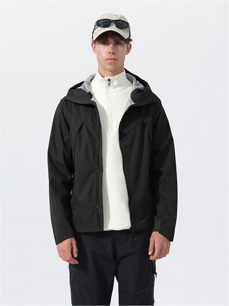 YOUTHUP Funktionsjacke Herren Leichte Outdoorjacke mit Kapuze