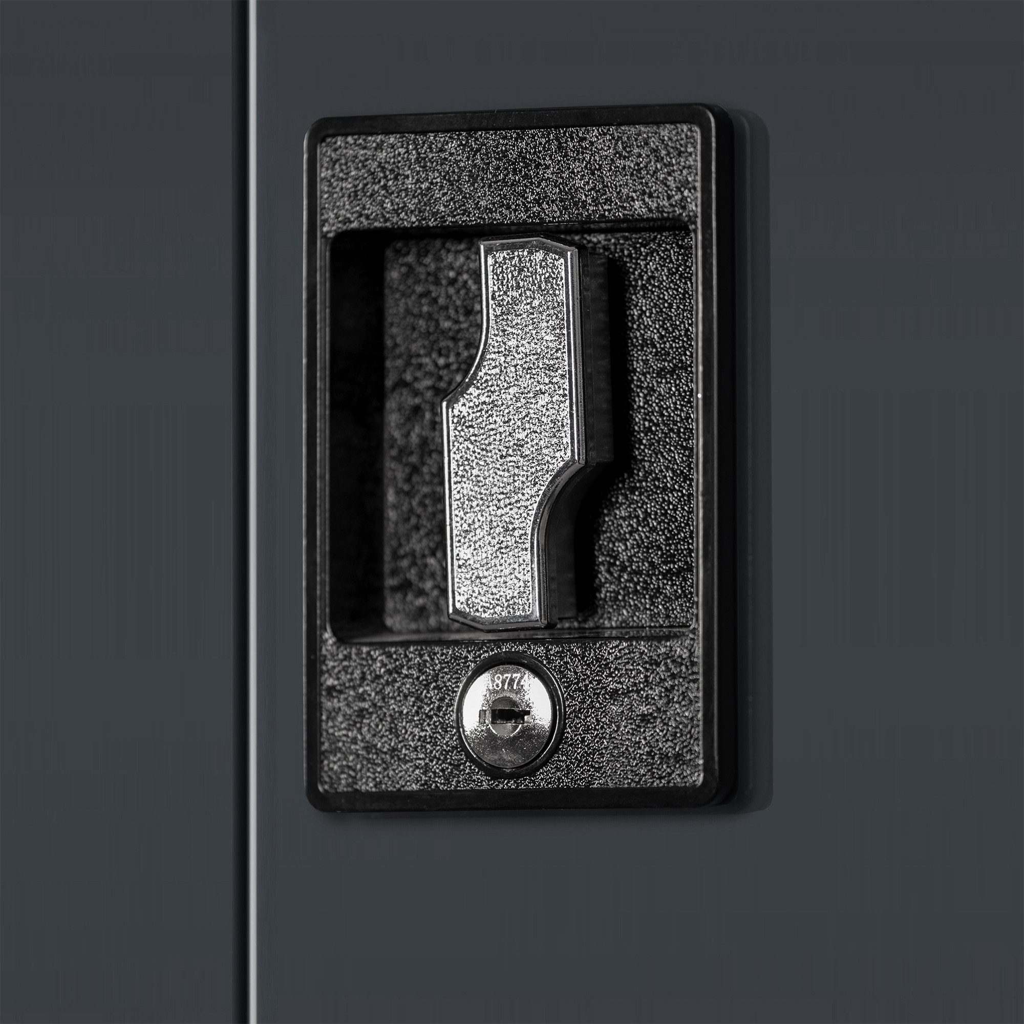 Jan Nowak Werkzeugschrank Profi Schrank abschließbar 92 cm BRUNO 5 Böden Stahl 0,8 mm (Stahl 0,8 mm Rückwand perforiert Türen perforiert PZH-zertifiziert) Werkstattschrank Schloss 2 Schlüssel perforiert robust 5 Farben