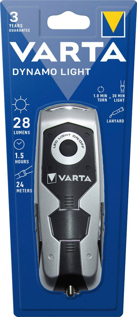 VARTA Taschenlampe DYNAMO LIGHT LED (1-St), mit Kurbel - 100% batterieunabh günstig online kaufen