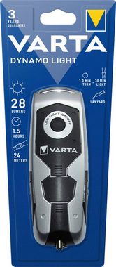 VARTA Taschenlampe DYNAMO LIGHT LED (1-St), mit Kurbel - 100% batterieunabhängig - Stromausfall, Camping, Outdoor