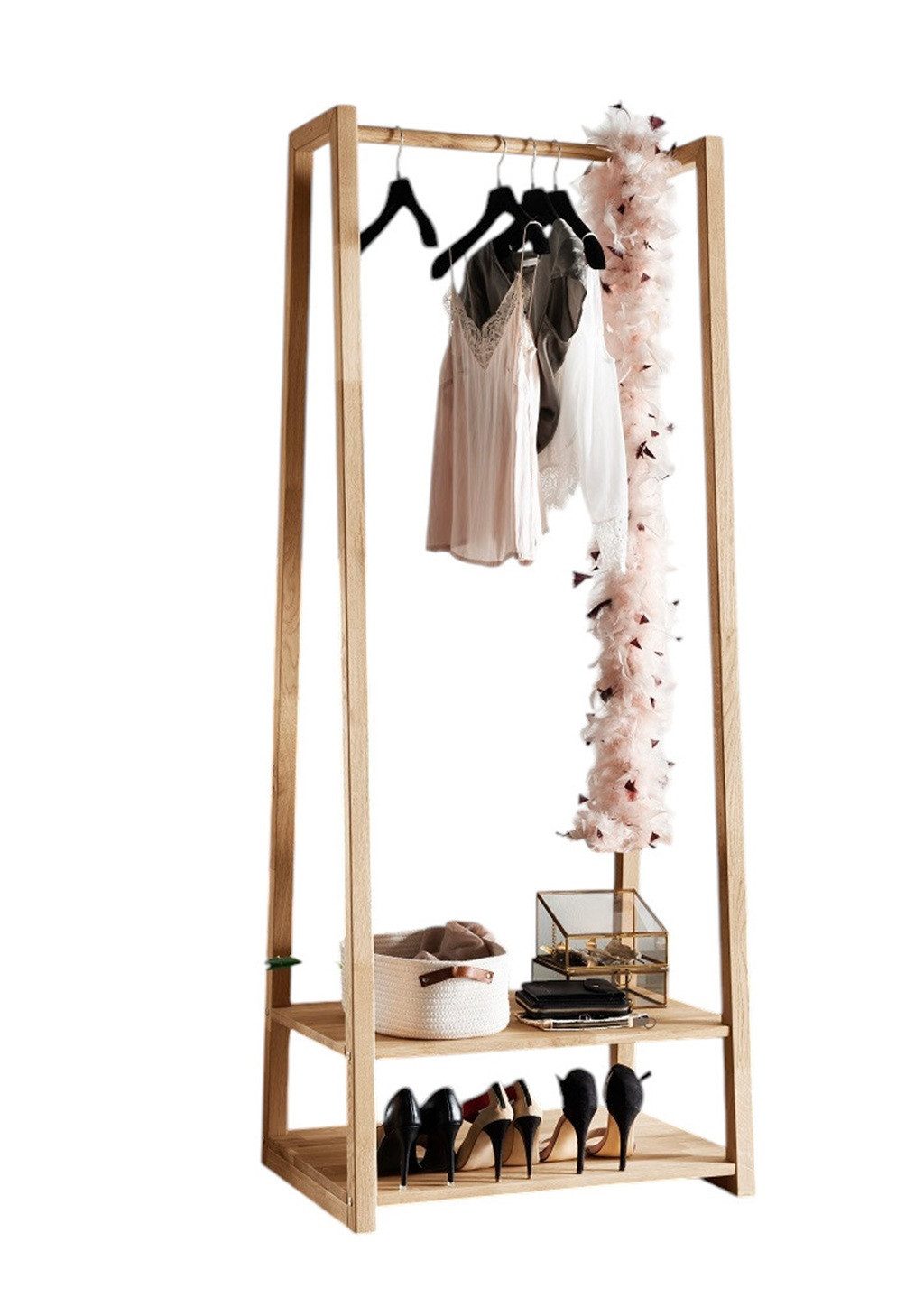 Main Möbel Garderoben-Set Garderobe 85x190cm 'Graz' Wildeiche geölt