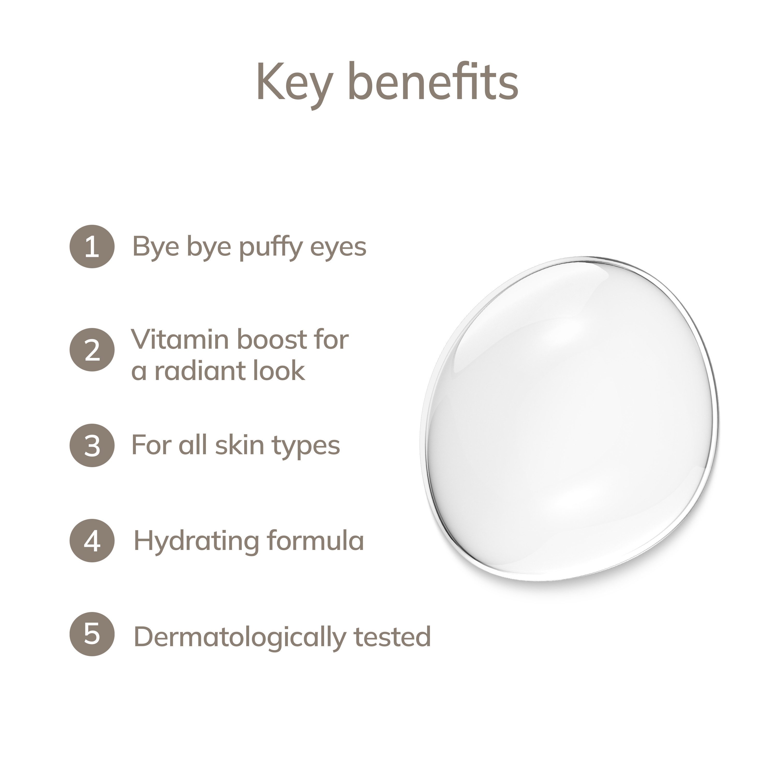 GESKE German Beauty Tech Augengel De-Puffing Eye Serum, 1-tlg.