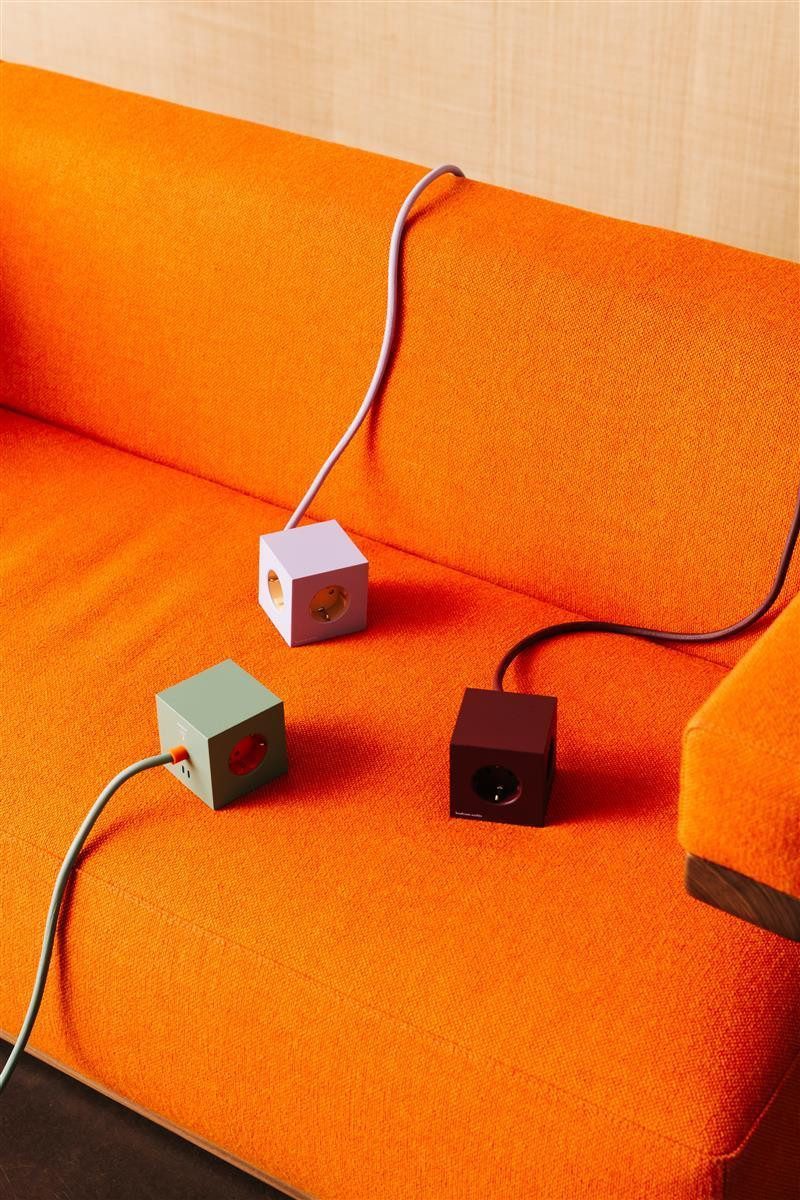 AVOLT AVOLT Mehrfachstecker SQUARE 1, 7,6x7,6cm Mehrfachsteckdose