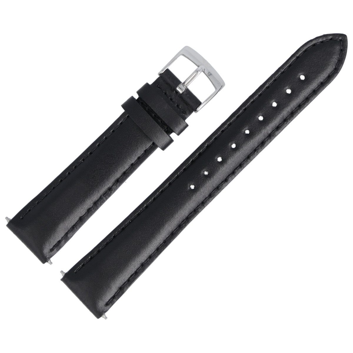 Emporio Armani Uhrenarmband 18mm Leder Schwarz AR-0101 günstig online kaufen