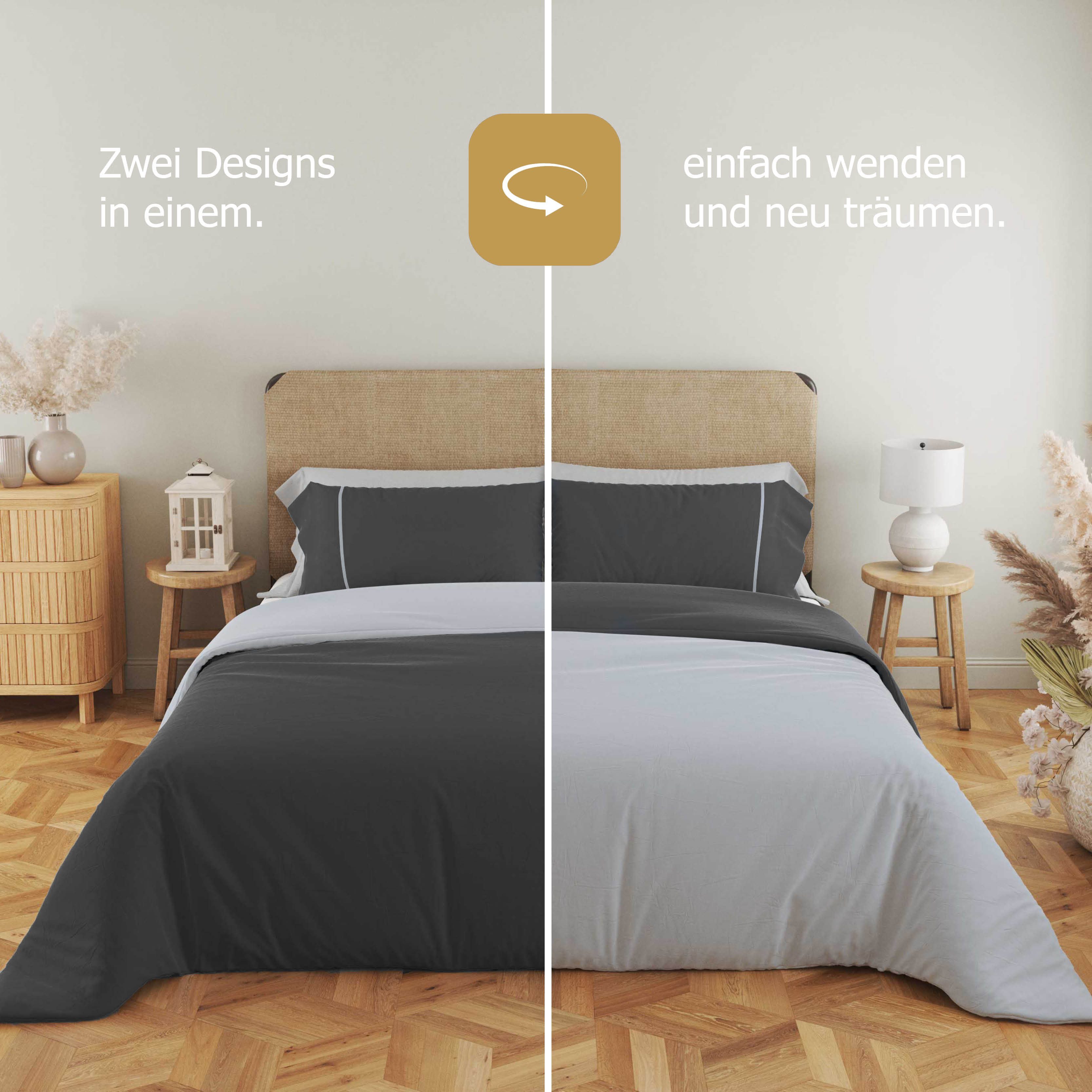 CLASS HOME COLLECTION Wendebettwäsche Bettwäsche-Set Bettbezug günstig online kaufen