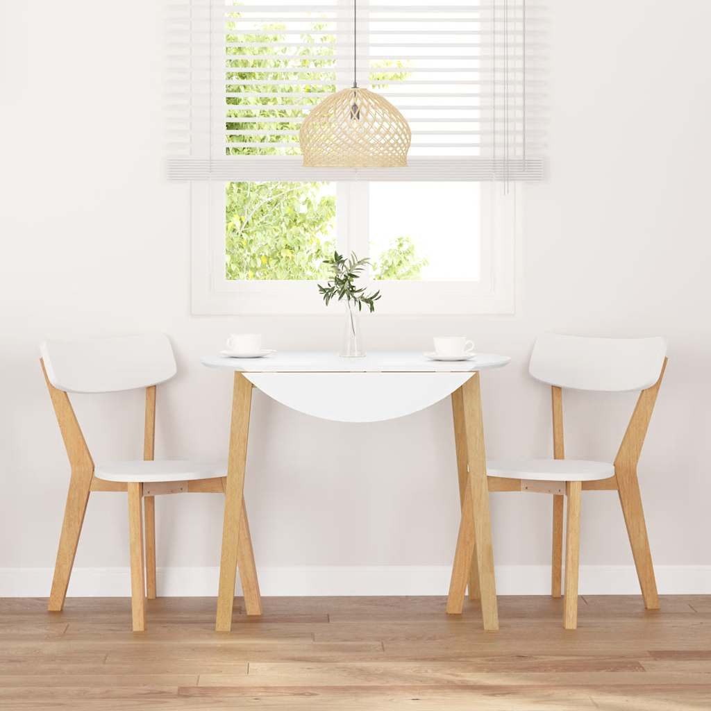 vidaXL Esszimmerstuhl Esszimmerstühle 2 Stk. Massivholz Gummibaum (2 St) günstig online kaufen