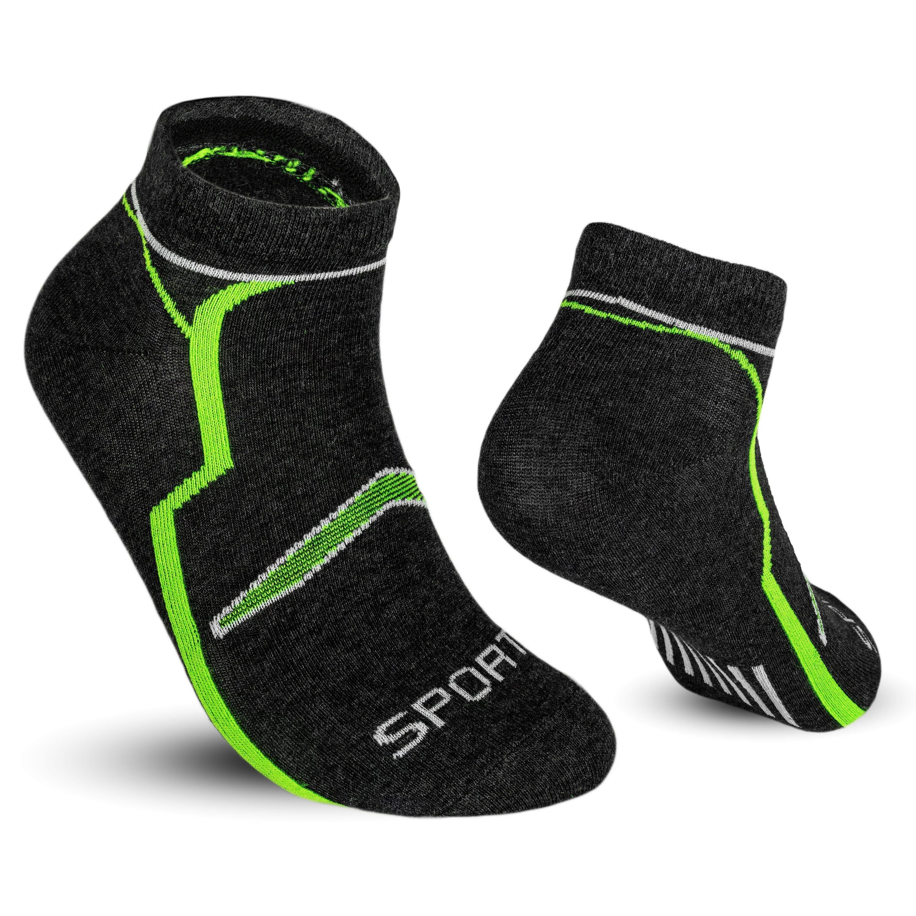 TEXEMP Sneakersocken 12 Paar Sneaker Socken Herren & Damen Füßlinge Baumwolle Freizeit Kurz (12-Paar) Atmungsaktiv