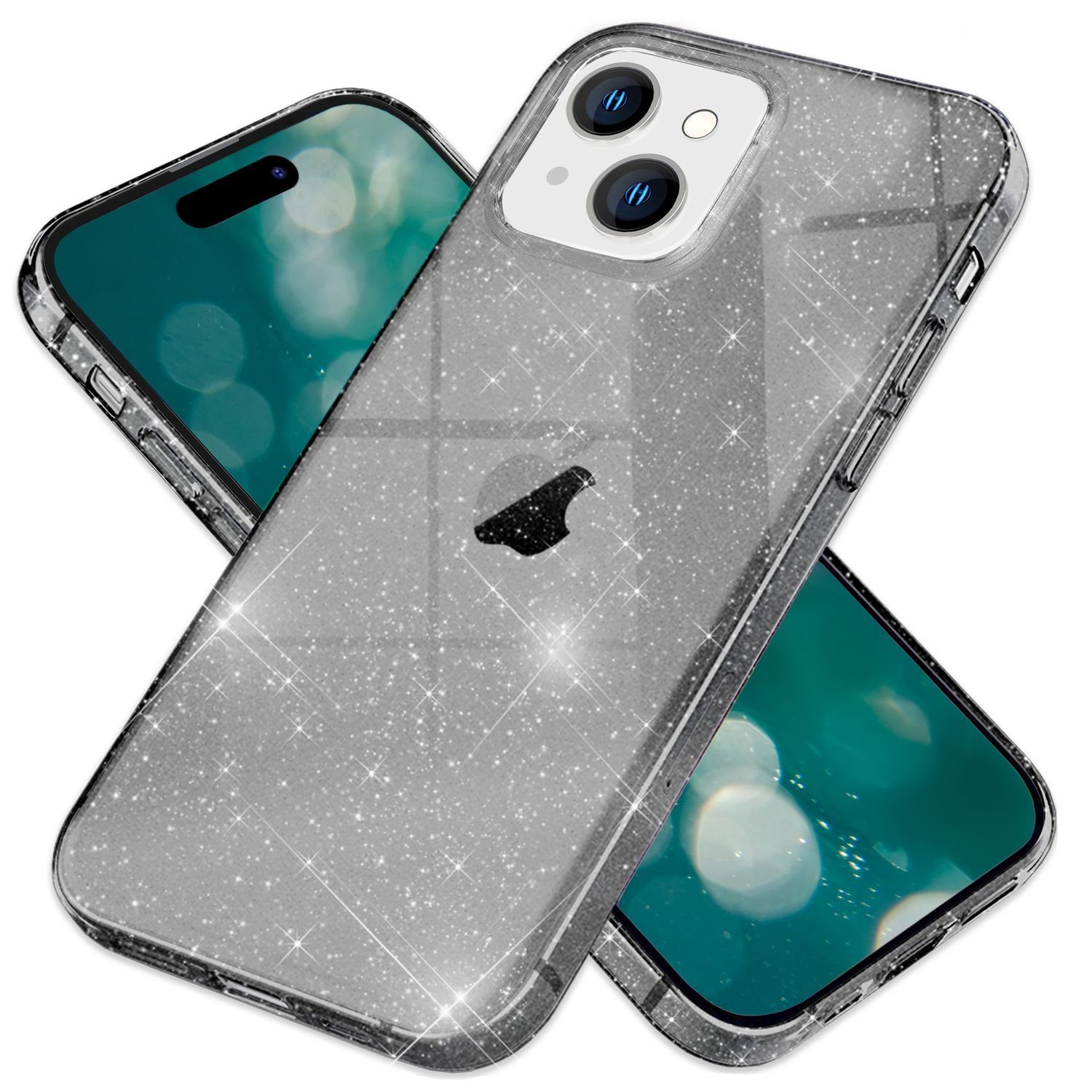 Für Apple iPhone 15 Silikon TPU Transparent Handy Tasche Hülle