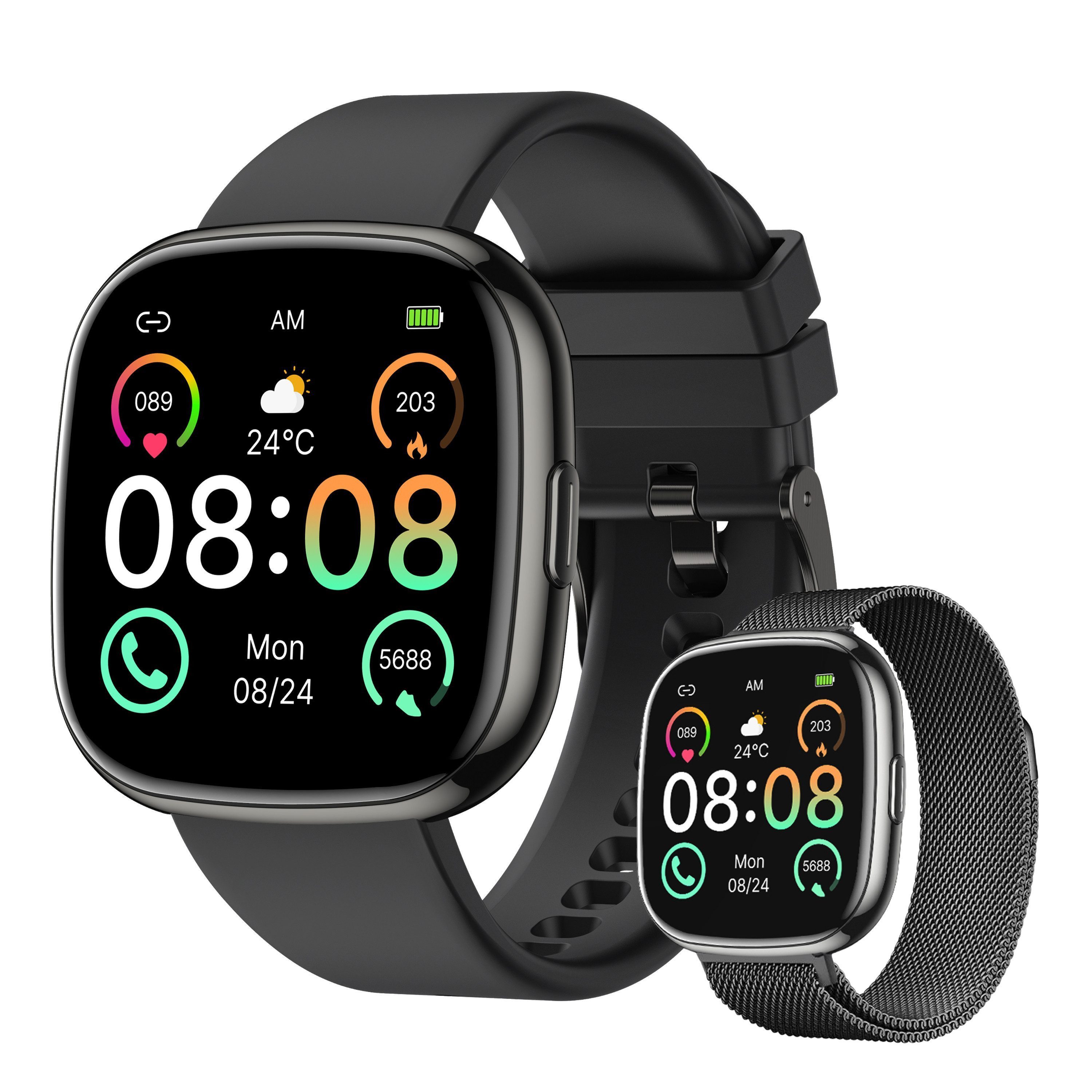 Damen's Fitness-Tracker IP68 wasserdicht mit Herzfrequenz Smartwatch