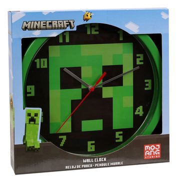 Sarcia.eu Wanduhr Minecraft Grün analoge Wanduhr 25 cm