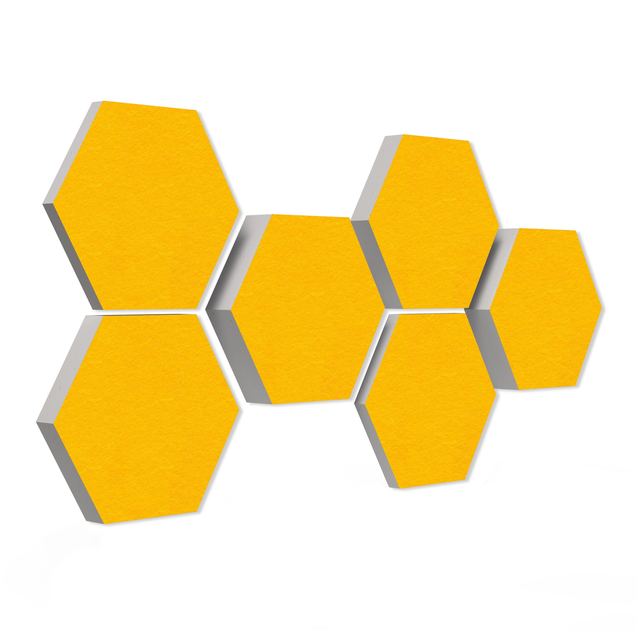 platino24 Akustikplatte 6 Absorber Wabenform aus Basotect ® G+ 3D-Effekt
