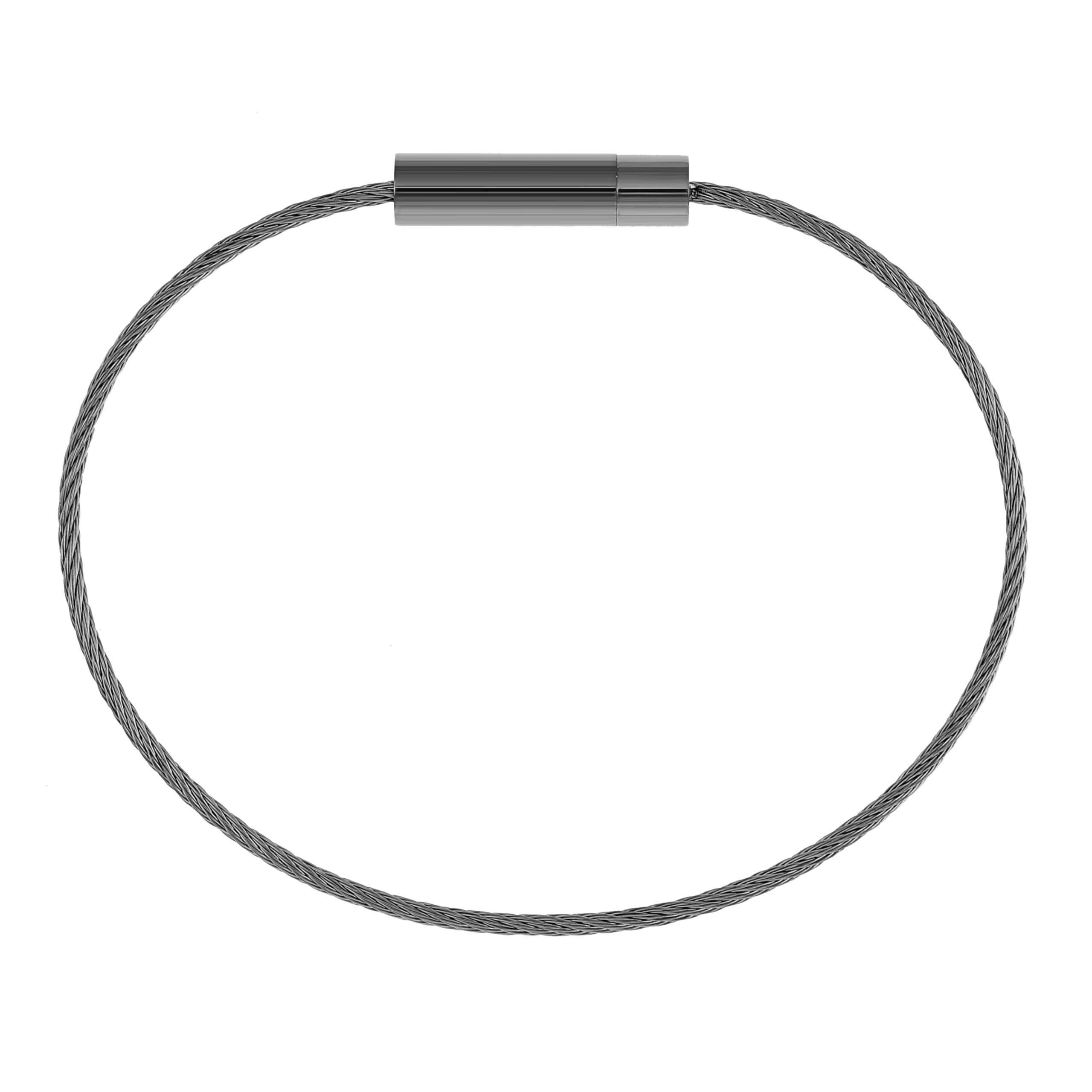 Made by Nami Armband Drahtseil Armband für Herren mit Drehverschluss, Schmuck für Männer - Wasserfest