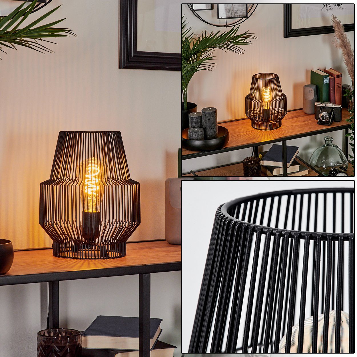 hofstein Tischleuchte moderne Tischlampe aus Metall günstig online kaufen
