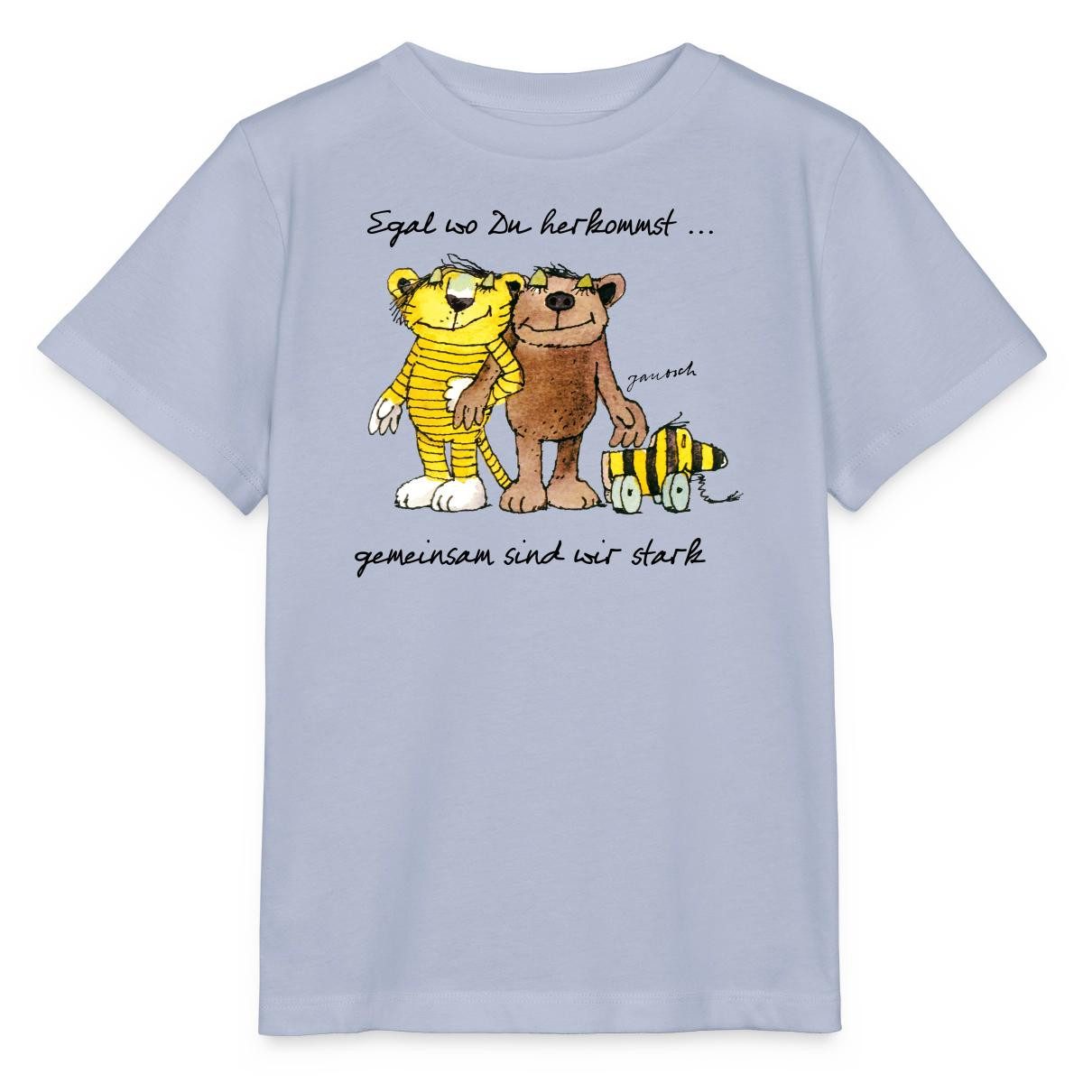 T-Shirt Janosch Bär Tigerente Tiger Gemeinsam Stark Kinder Basic T-Shirt