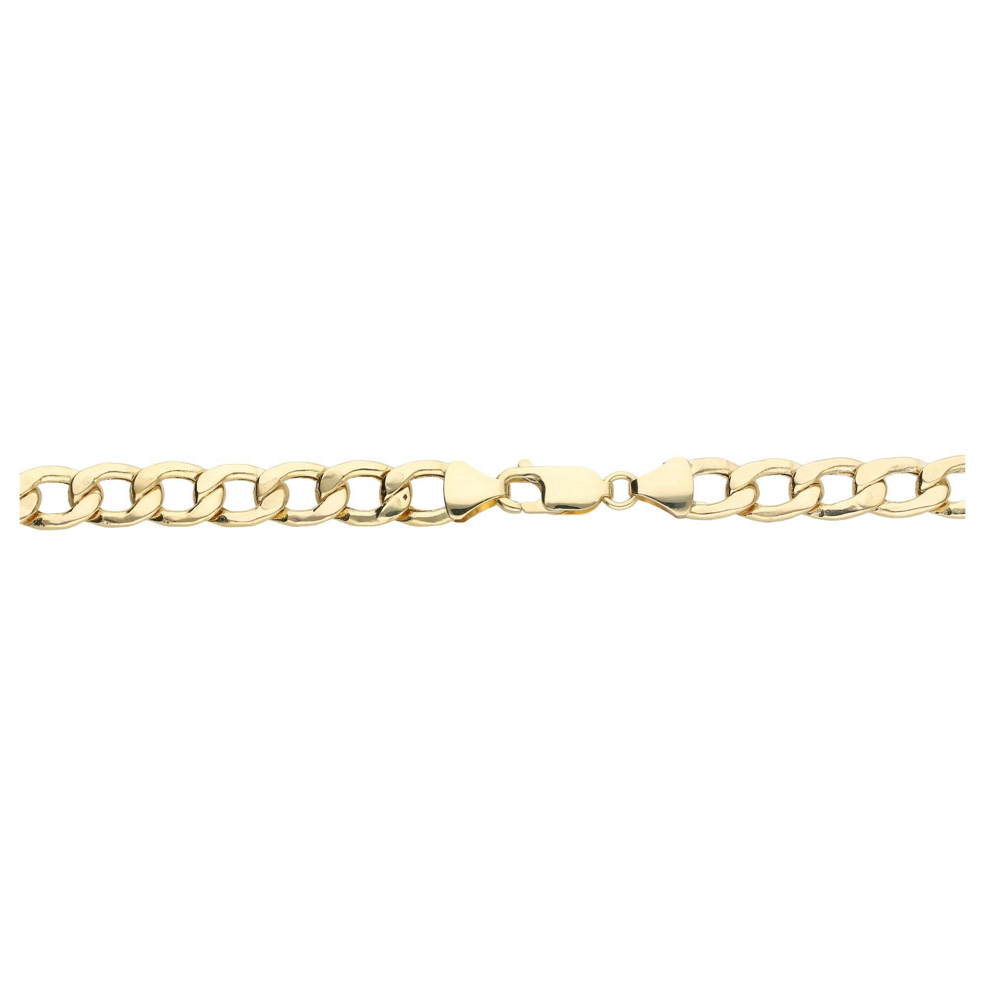 Luigi Merano Gold Panzerarmband glanz, 585