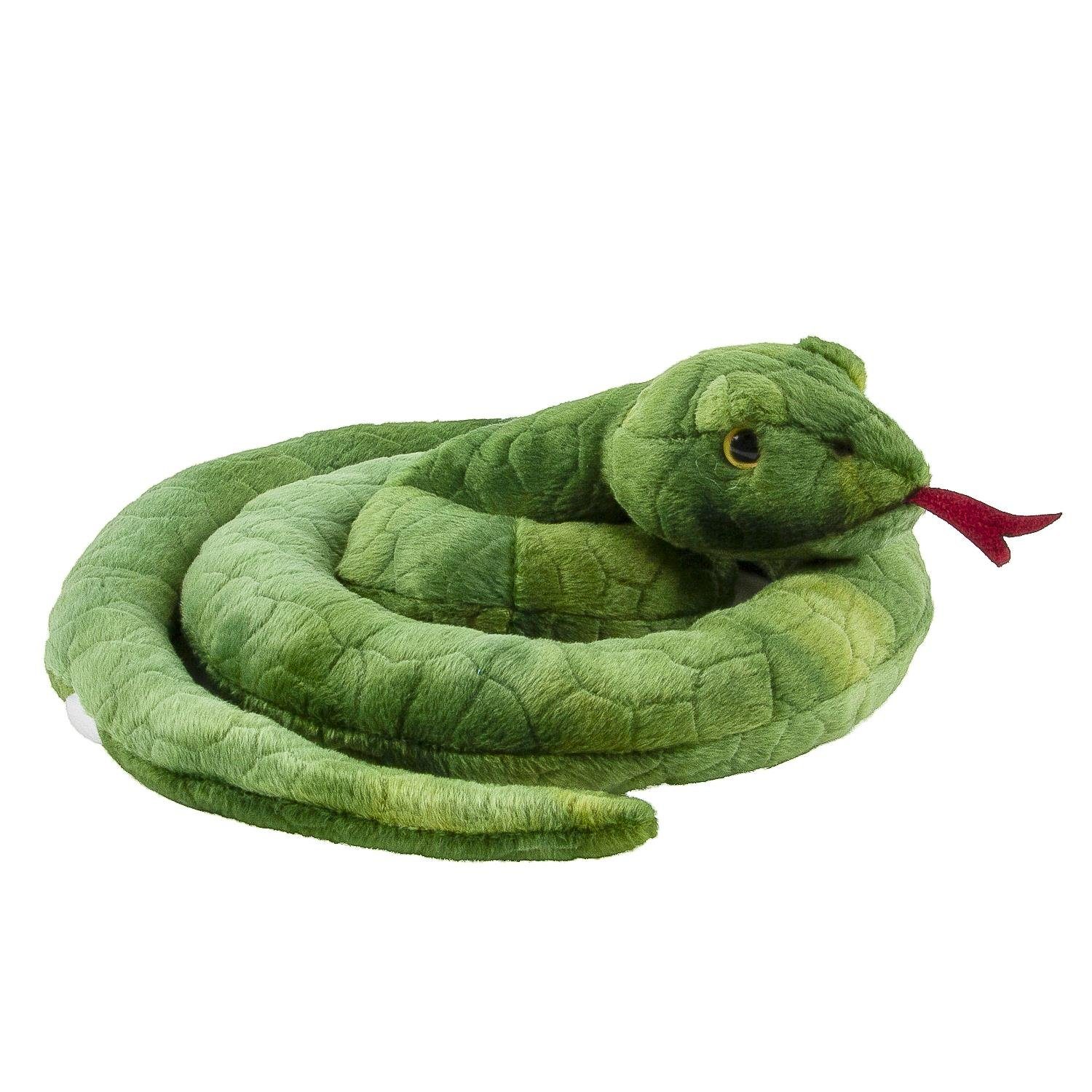 Kuscheltier Schlange grün 90 cm Stoffschlange