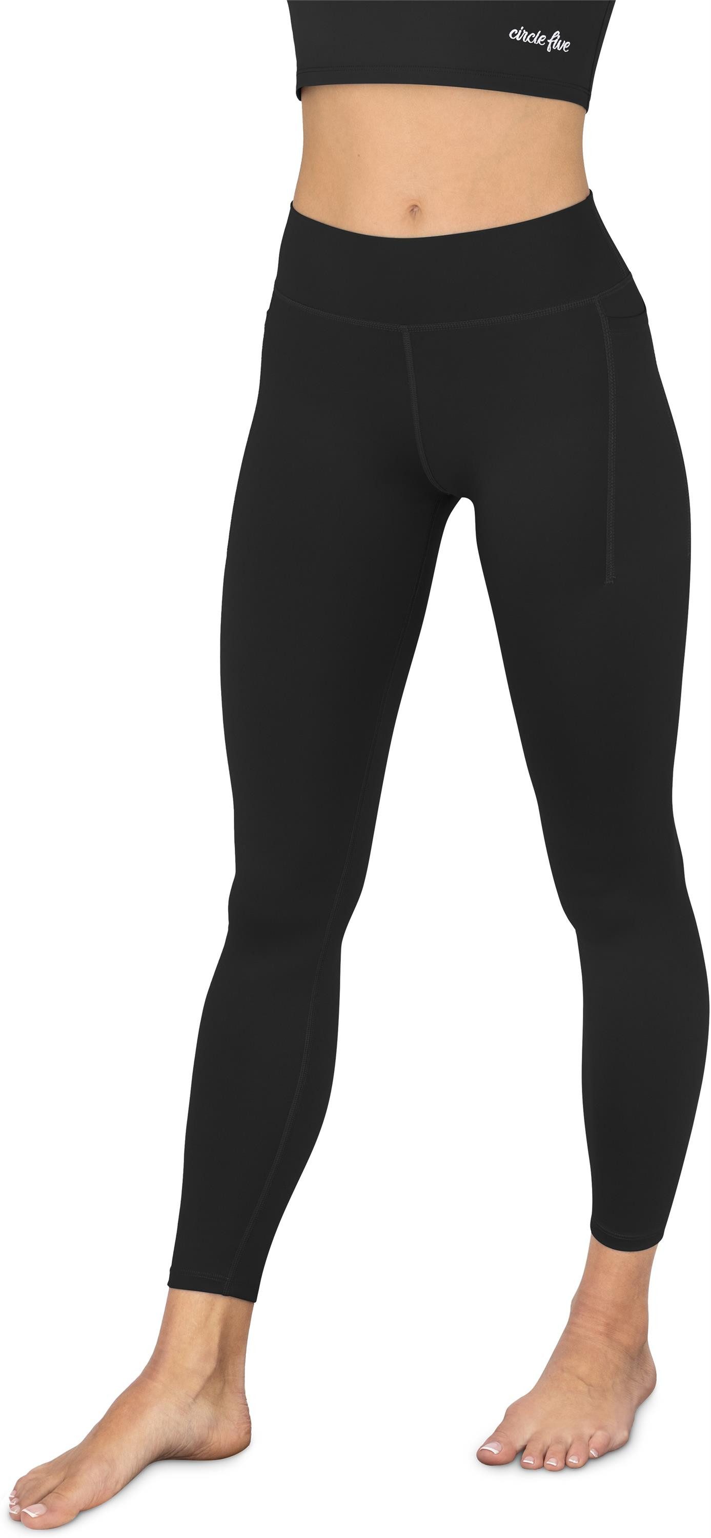 Circle Five Shapingleggings Sport Leggings mit Taschen Cups und Trainingstight – Bild 5 von 5