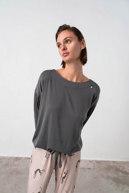 Vamp Schlafanzug (Set, 2 tlg., Set) exquisiter Damen Schlafanzug 2-teilig, Pyjama Langarm, gray magnet