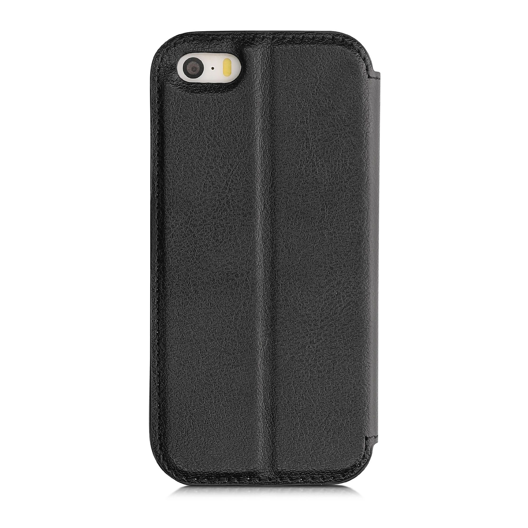 kwmobile Handyhülle Hülle für Apple iPhone SE (1.Gen 2016) / 5 / 5S, Kunstleder Handy Schutzhülle - Flip Cover Case