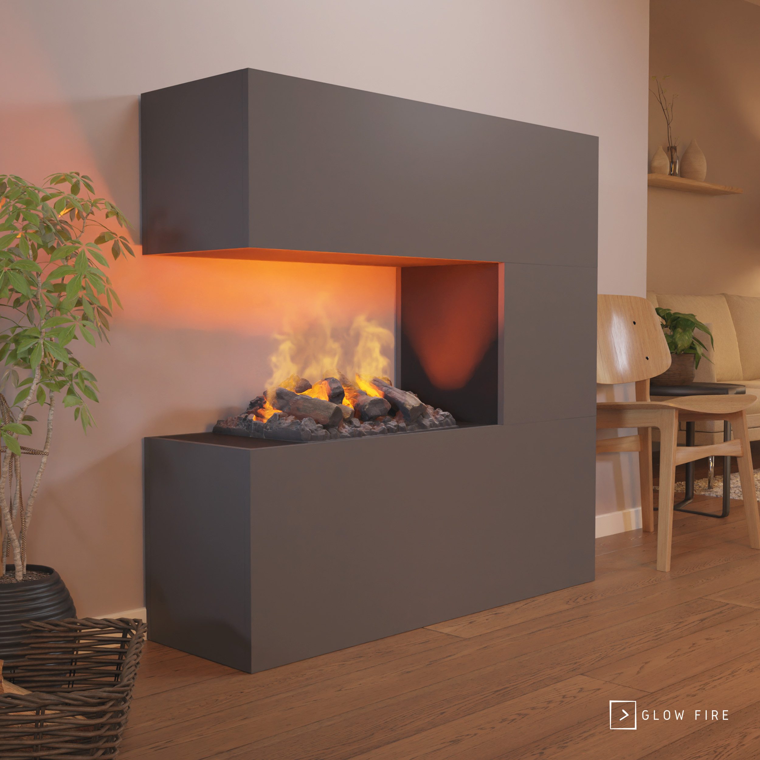 GLOW FIRE Elektrokamin Schiller Wasserdampf Kamin, günstig online kaufen