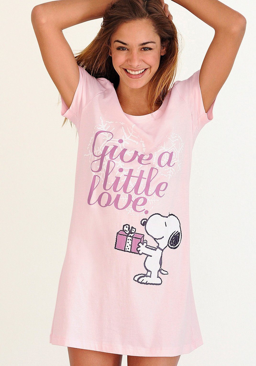 PEANUTS Sleepshirt (1-teilig) mit Snoopy-Print in Minilänge günstig online kaufen