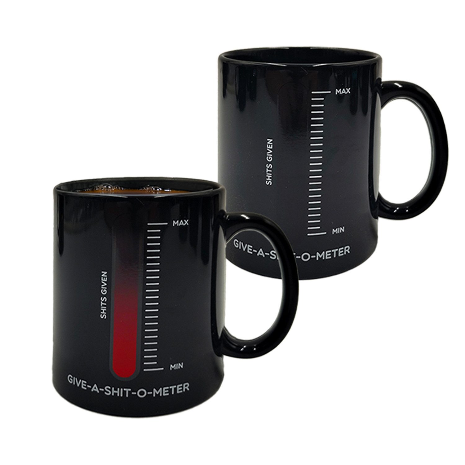 Mad Monkey Tasse Mad Monkey - Tasse "Give a Shit" - mit Farbwechsel