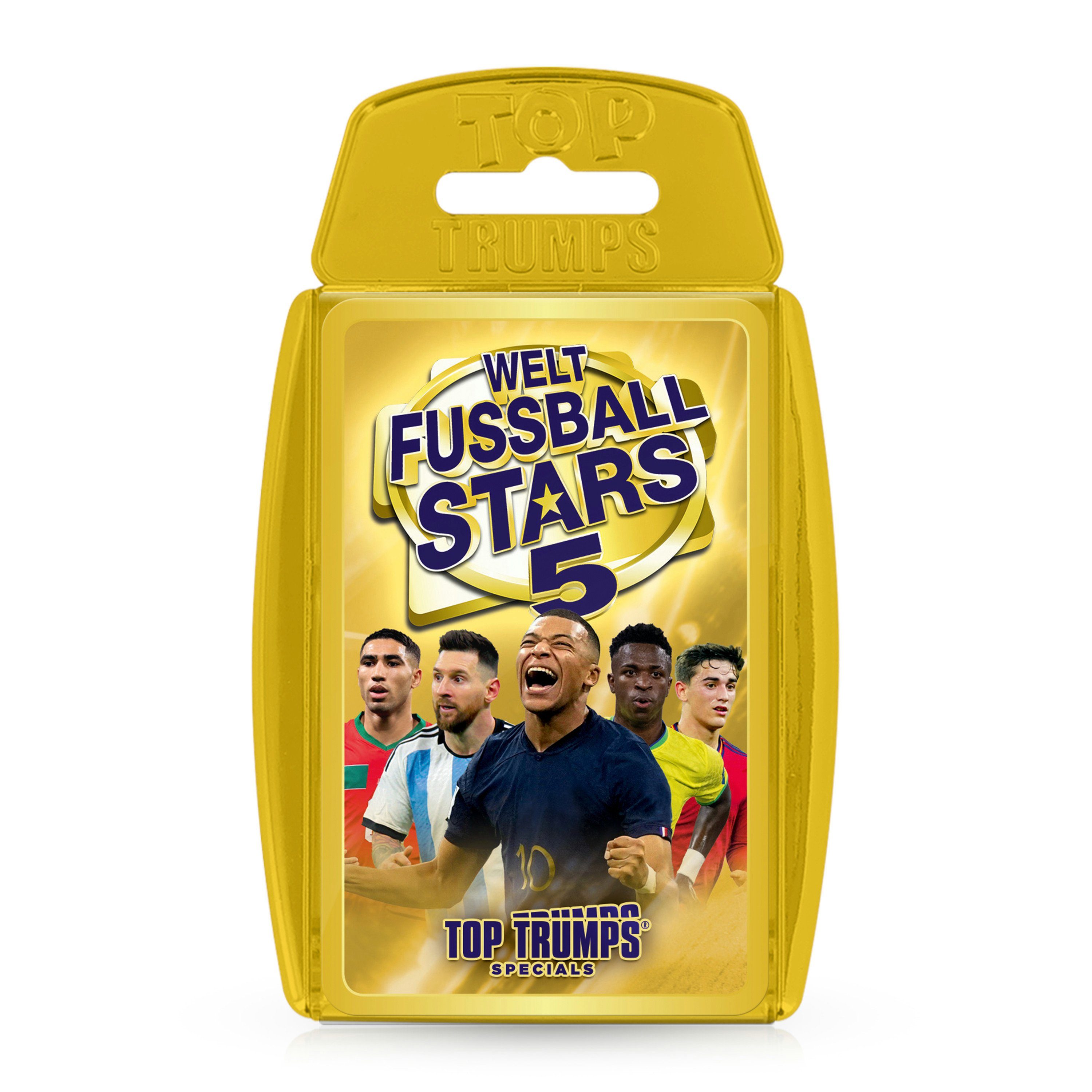 Winning Moves Spiel, Quartett Top Trumps - Weltfußballstars 5